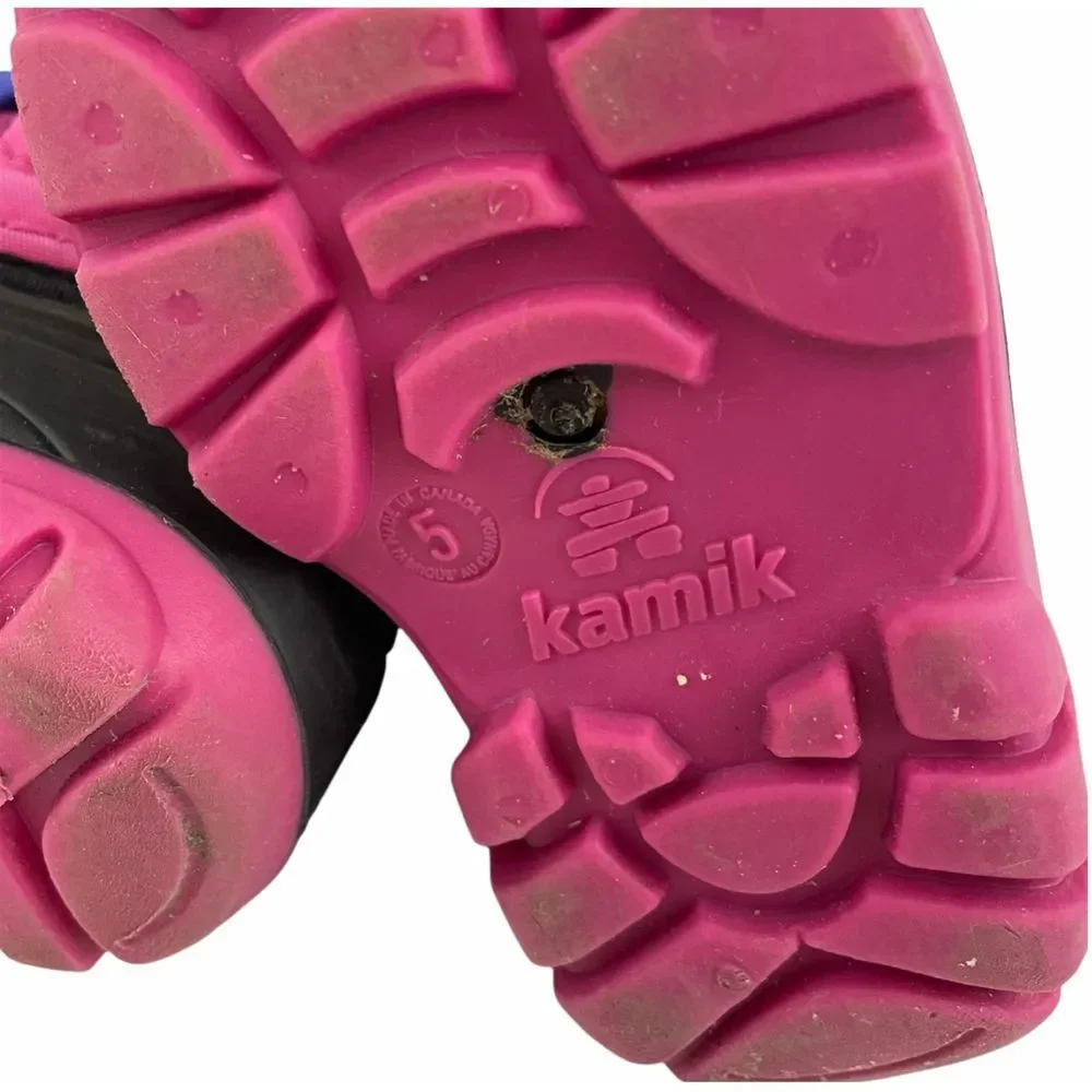 Girl's Kamik Snow Boots - Toddler Size 5 - Pink/Purple - Picture 4 of 4